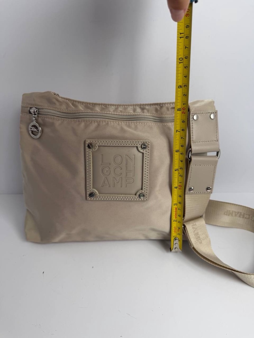 Longchamp Beige Nylon Crossbody Bag - Picture 3 of 11